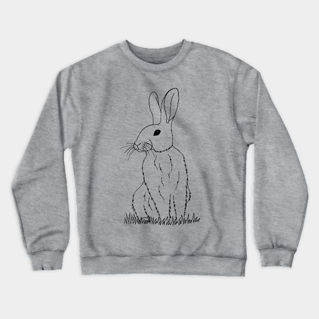 Rabbit Crewneck Sweatshirt by senkova